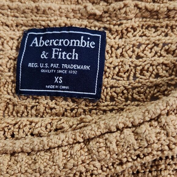 Abercrombie & Fitch marigold yellow knit sweater Extra Small - Picture 5 of 7